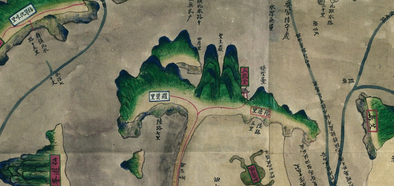 만경현고군산진지도(1897년, 서울대규장각 소장)에 나오는 요망대